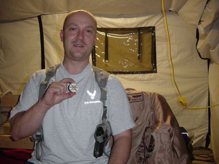 LTC Lee with Duckpond coin.JPG